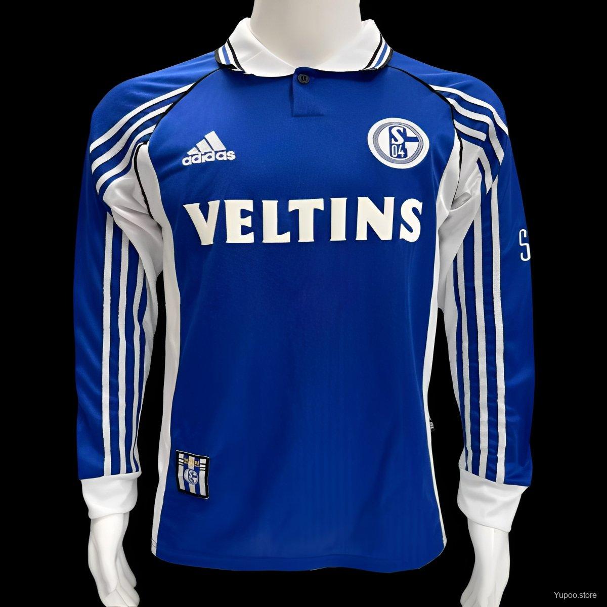 Camiseta de fútbol Schalke 04 1998/00 LOCAL MANGA LARGA VERSION FAN